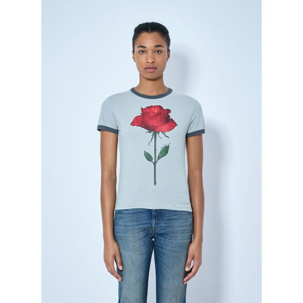 Acne Studios Women Graphic Rose T-Shirt